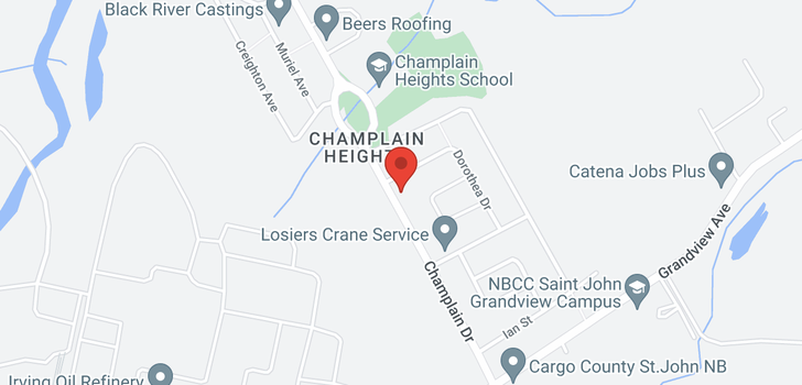map of 135 Champlain Drive